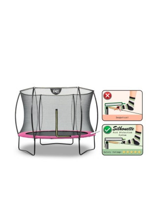 Батут EXIT Silhouette 244 см рожевий